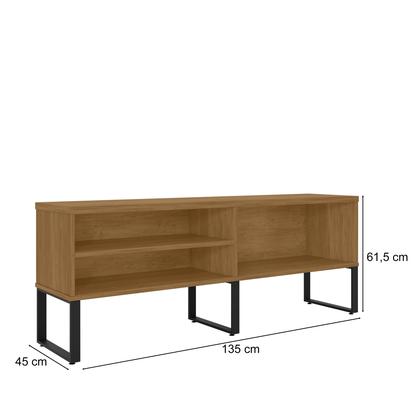 Imagem de Rack Estilo Industrial Sala de Estar Moderno Resistente com Prateleiras