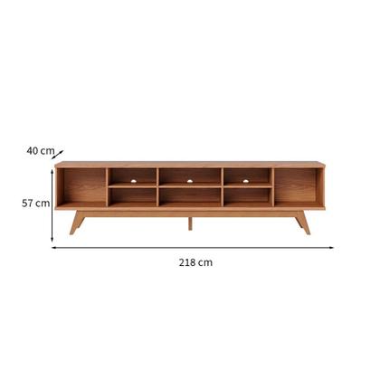 Rack Fortaleza Freijó 218 cm - Mobly Imagem de Rack Fortaleza Freijó 218 cm