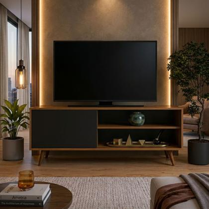 Imagem de Rack Funcional Para TV 43 Polegadas com 2 Prateleiras