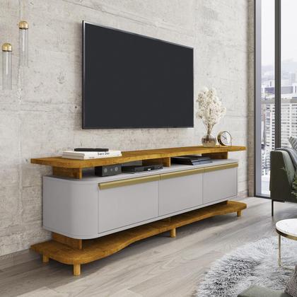 Imagem de Rack Guarapari TV 75 Polegadas com Pés de Madeira Maciça