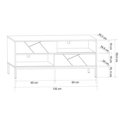 Imagem de Rack Industrial para TV até 55 Polegadas 2 Portas Tétris Olivar Móveis