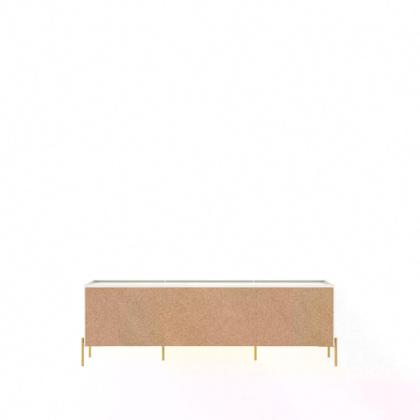 Imagem de Rack Jasper 185 cm - Off White Fosco c/ Dourado
