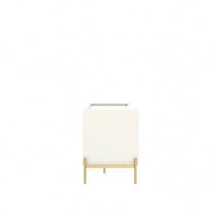 Imagem de Rack Jasper 185 cm - Off White Fosco c/ Dourado