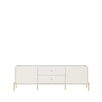 Imagem de Rack Jasper 185 cm - Off White Fosco c/ Dourado