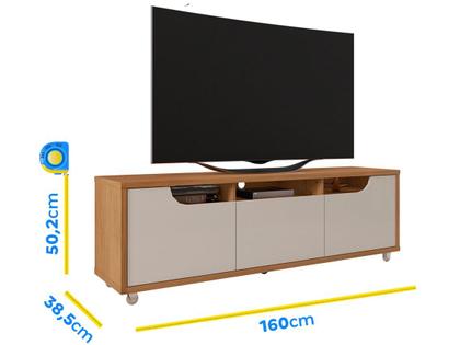 Imagem de Rack Jersey 160 para TV 60 Pol Sala 1 Gaveta e 2 Portas