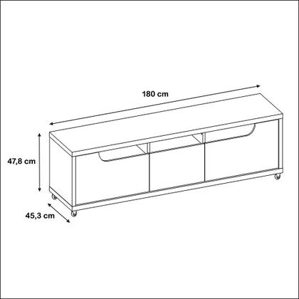 Imagem de Rack Jersey para TV Sala 65 Polegadas