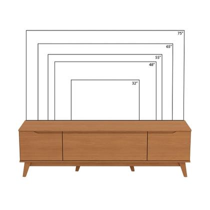 Imagem de Rack Kappesberg 3 Portas Canela 180cm