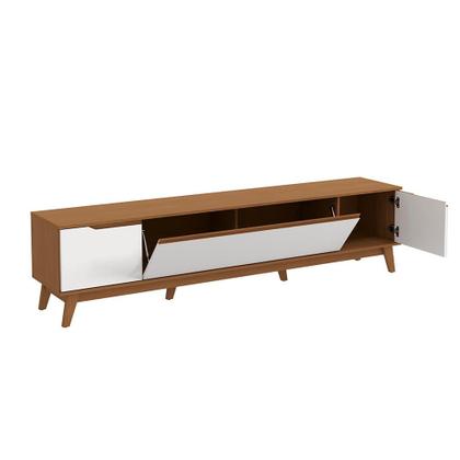 Imagem de Rack Kappesberg 3 Portas Canela/Branco 218cm