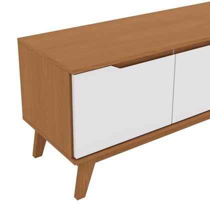 Imagem de Rack Kappesberg 3 Portas Canela/Branco 218cm