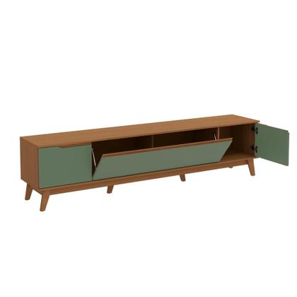 Imagem de Rack Kappesberg 3 Portas Canela/Verde 218cm