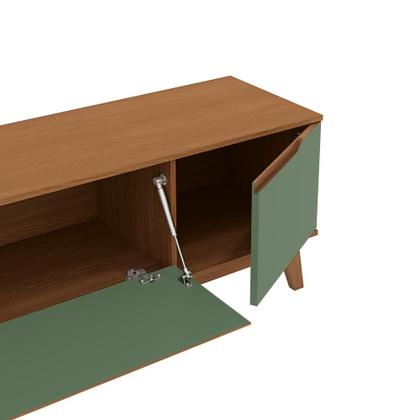 Imagem de Rack Kappesberg 3 Portas Canela/Verde 218cm