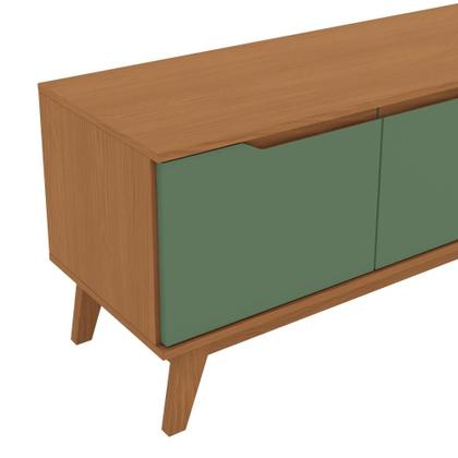 Imagem de Rack Kappesberg 3 Portas Canela/Verde 218cm