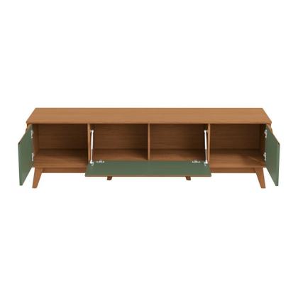 Imagem de Rack Kappesberg 3 Portas Canela/Verde Oliva 180cm
