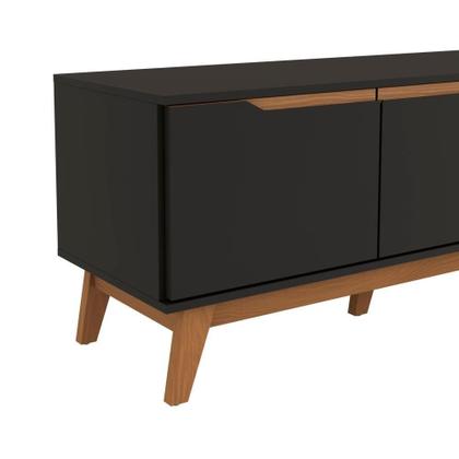 Imagem de Rack Kappesberg 3 Portas Preto Fosco 180cm