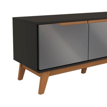 Imagem de Rack Kappesberg 3 Portas Preto Fosco-chumbo 180cm