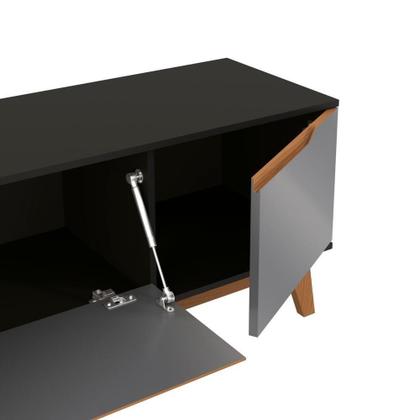 Imagem de Rack Kappesberg 3 Portas Preto Fosco-chumbo 180cm