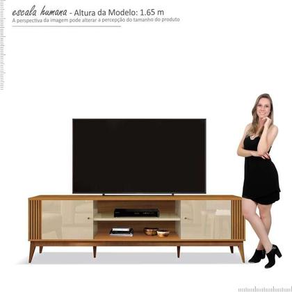 Imagem de Rack Legacy 2.0 Para TV 75 Polegadas EDN Off White/Cedro