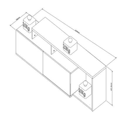 Imagem de Rack Linea com Nichos para TV de até 50 Polegadas Appunto