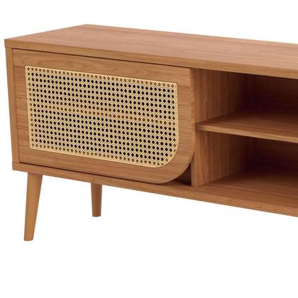 Rack Loren 1 PT 2 GV Freijo 220 cm - Dalla Costa Imagem de Rack Loren 1 PT 2 GV Freijo 220 cm