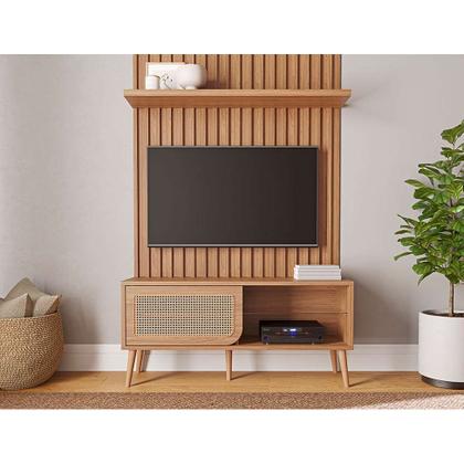Rack Loren 1 PT Freijo 135 cm - Dalla Costa Imagem de Rack Loren 1 PT Freijo 135 cm