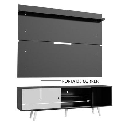 Imagem de Rack Madesa Dubai e Painel para até 65 Polegadas com Pés