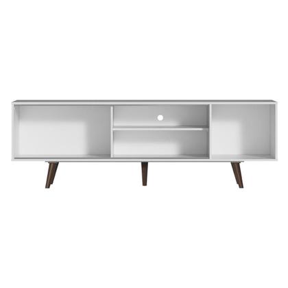 Imagem de Rack Madesa Dubai para TV até 65 Polegadas com Pés - Branco/Rustic/Rustic