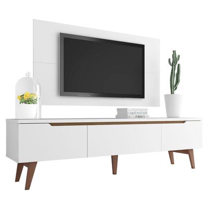 Imagem de Rack Madesa Reims e Painel para TV até 55 Polegadas 2 Portas e 1 Gaveta