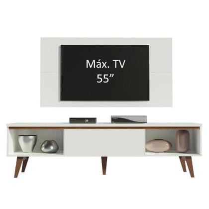 Imagem de Rack Madesa Reims e Painel para TV até 55 Polegadas 2 Portas e 1 Gaveta