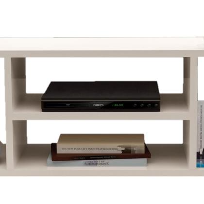 Imagem de Rack Miami 4 Nichos Aparador Buffet Organizador Off White