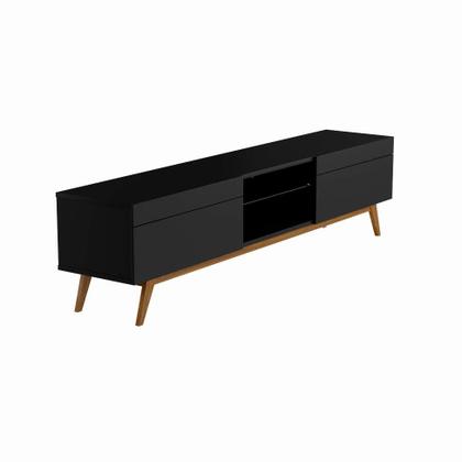 Rack Oxford Preto 218 cm - Mobly Imagem de Rack Oxford Preto 218 cm