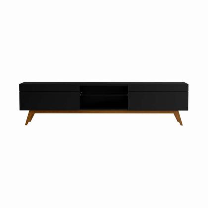 Rack Oxford Preto 218 cm - Mobly Imagem de Rack Oxford Preto 218 cm