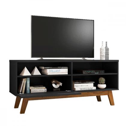 Imagem de Rack Paladio para TV de até 55 Polegadas Preto Fosco Bechara