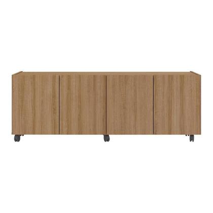Imagem de Rack Para Até 50 Polegadas Com E Rodízios Mp1069 Rustic Rustic