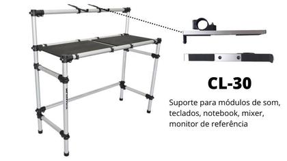 Imagem de Rack para Mesa Controladora DJ Usb Titanium RDJ Control com Suporte de Apoio de Notebook