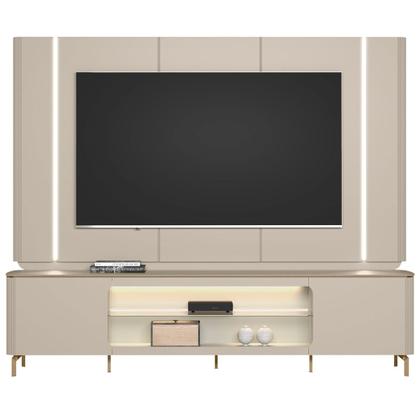 Imagem de Rack Para Sala Com Painel Para TV 70 Pol Elysia L05 Off White Fosco - Lyam Decor