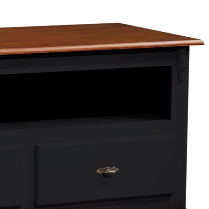 Imagem de Rack para Sala com Pés Luis XV 2 Gavetas e Nicho 60502 Linz Móveis