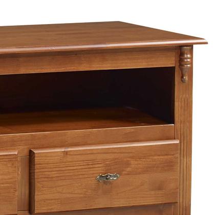 Imagem de Rack para Sala com Pés Luis XV 2 Gavetas e Nicho 60502 Linz Móveis