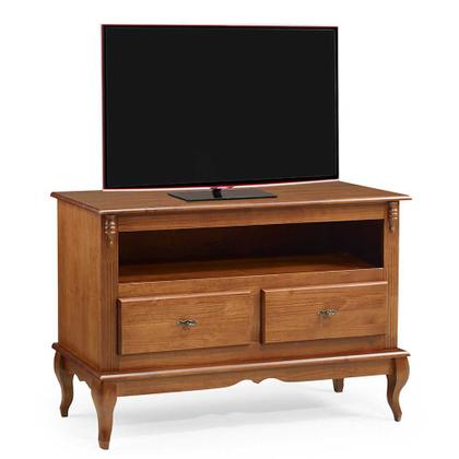 Imagem de Rack para Sala com Pés Luis XV 2 Gavetas e Nicho 60502 Linz Móveis