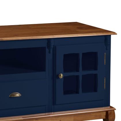 Imagem de Rack para Sala com Pés Luis XV 2 Portas 1 Gaveta e Nicho Hannover 60811