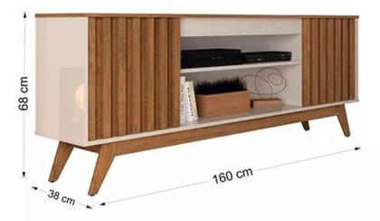 Imagem de Rack Para Sala Estar Malibu Para Tv Até 60 Pol. Com 2 Portas