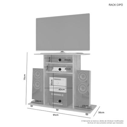 Imagem de Rack para TV 32 até Polegadas Cipo JCM Movelaria