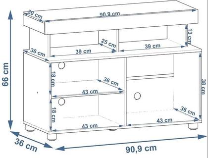 Imagem de Rack para TV até 32 polegadas Slim - Branco