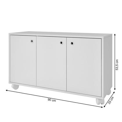 Imagem de Rack para TV Até 40 Polegadas 3 Portas Branco Bse 01 - Brv