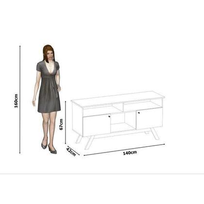Imagem de Rack para TV até 50 Polegadas com 2 Portas Amsterdã
