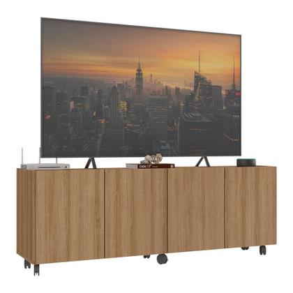 Imagem de Rack para TV até 50 Polegadas com 4 Portas e Rodízios Multimóveis MP1069