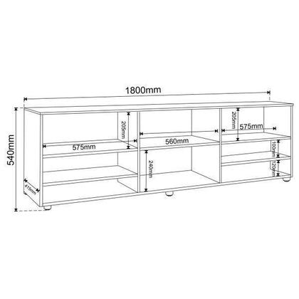 Imagem de Rack para TV até 55 Polegadas Cedro Espresso Móveis