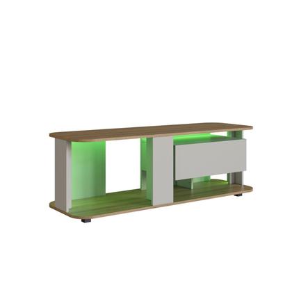 Imagem de Rack para Tv até 55 Polegadas com 1 Gaveta e Iluminação em Led Rgb Ra0136