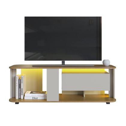 Imagem de Rack para Tv até 55 Polegadas com 1 Gaveta e Iluminação em Led Rgb Ra0136