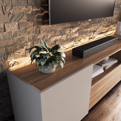 Imagem de Rack para TV até 55 Polegadas com LED 180cm Marrom
