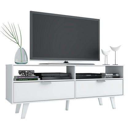 Imagem de Rack para TV até 55 Polegadas Madesa Oslo com 2 Portas - Branco